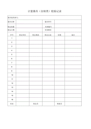 计量器具（自制类）校验记录.docx