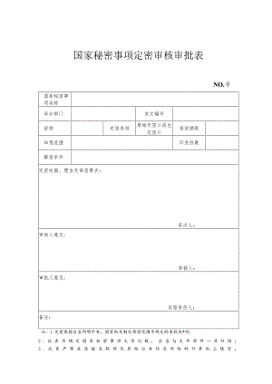 国家秘密事项定密审核审批表.docx