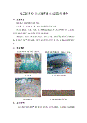 南京园博园-丽笙酒店泳池渗漏处理报告.docx