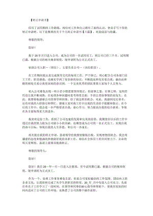 关于个人转正申请书.docx