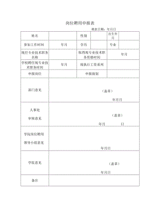 岗位聘用申报表.docx