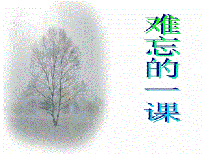 难忘的一课课件1.ppt