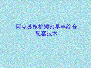 阿克苏核桃产业.ppt