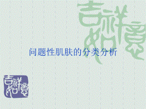 问题性肌肤的分类分析.ppt
