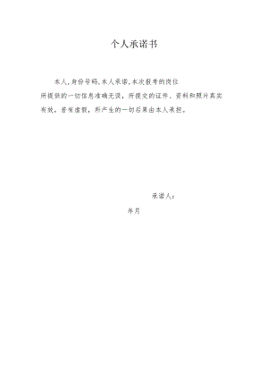 个人承诺书.docx