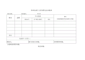 外单位或个人劳务费支出审批单.docx