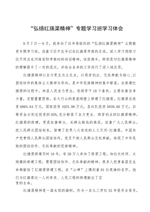 关于“弘扬红旗渠精神”的学习体会四篇.docx