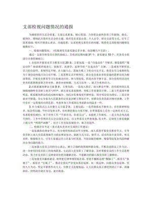 支部检视问题情况的通报.docx