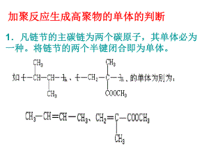 高聚物的单体的判断.ppt