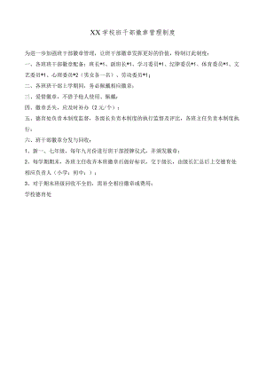 学校班干部徽章管理制度.docx