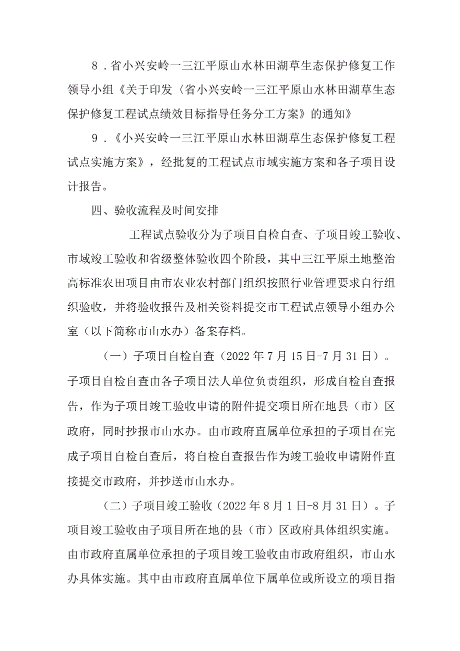 2023年山水林田湖草生态保护修复工程验收管护工作方案.docx_第3页