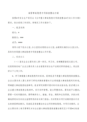 城管事故隐患专项排查整治方案.docx