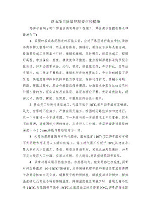 路面项目质量控制要点和措施.docx