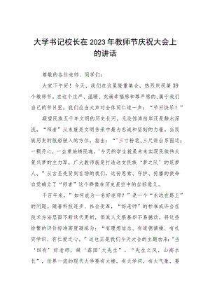 教师代表2023年教师节纪念表彰会上的发言(四篇).docx