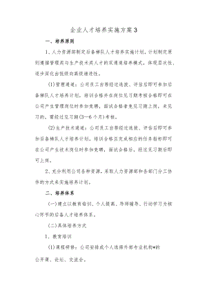 企业人才培养实施方案3.docx