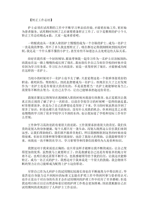 护士个人转正工作总结.docx