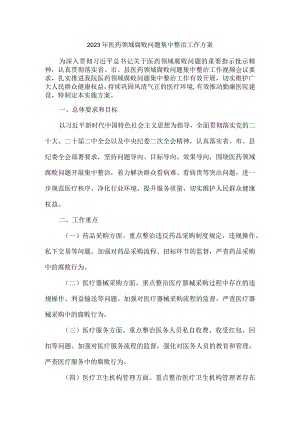 2023医院开展医药领域腐败问题集中整治工作实施方案.docx