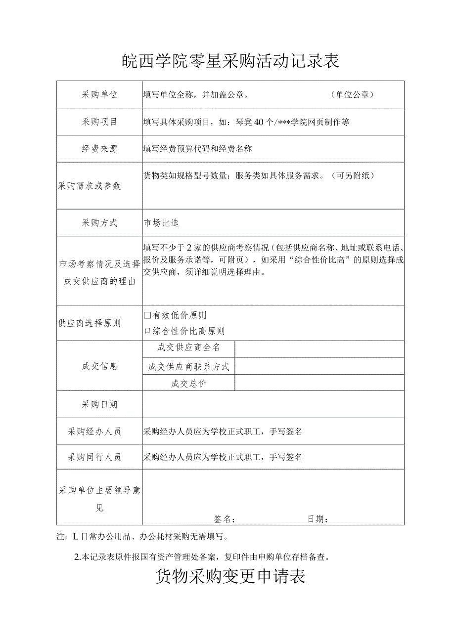 皖西学院采购申请表.docx_第2页