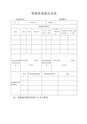 零就业家庭认定表.docx