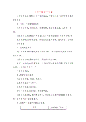 人防工程施工方案.docx