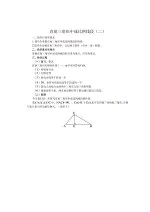直角三角形中成比例线段二.docx