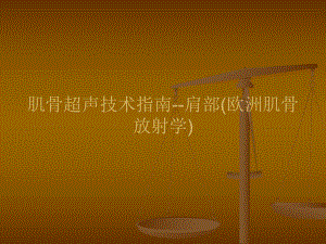 肌骨超声诊断指南肩部.ppt