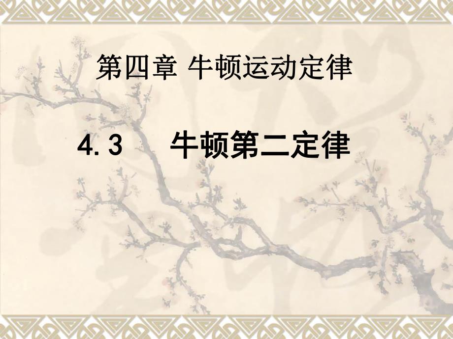 4.3牛顿第二定律.ppt_第1页