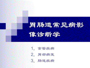 胃肠道常见病影像诊断.ppt