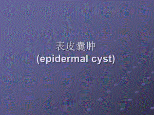 表皮囊肿图谱.ppt