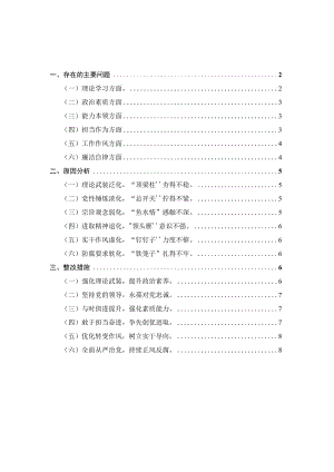 2023年度个人对照检查材料参考范文二.docx