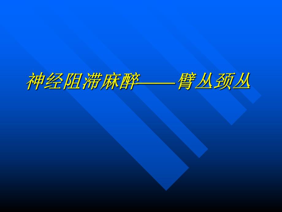 臂丛颈丛神经阻滞麻醉.ppt_第1页