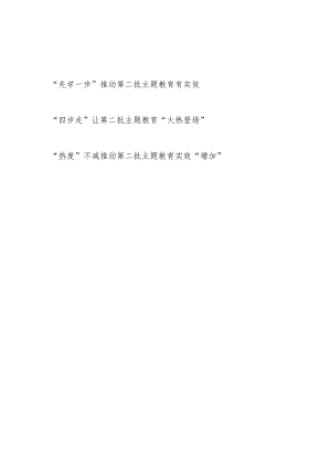 2023年推动第二批主题教育学习心得体会感想3篇.docx