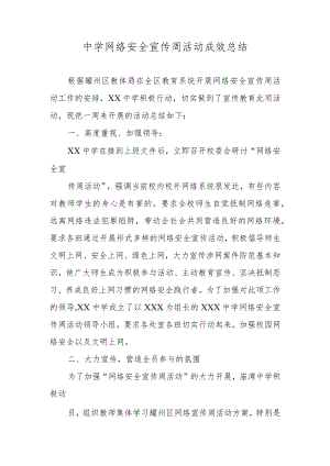 中学网络安全宣传周活动成效总结.docx