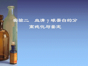 血清球蛋白的分离纯化与鉴定.ppt