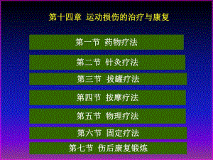 运动损伤的治疗和康复.ppt