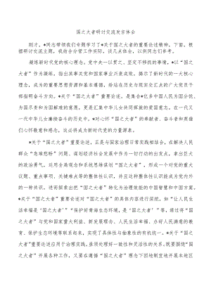 国之大者研讨交流发言体会.docx