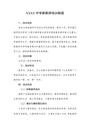 中学新教师培训制度.docx