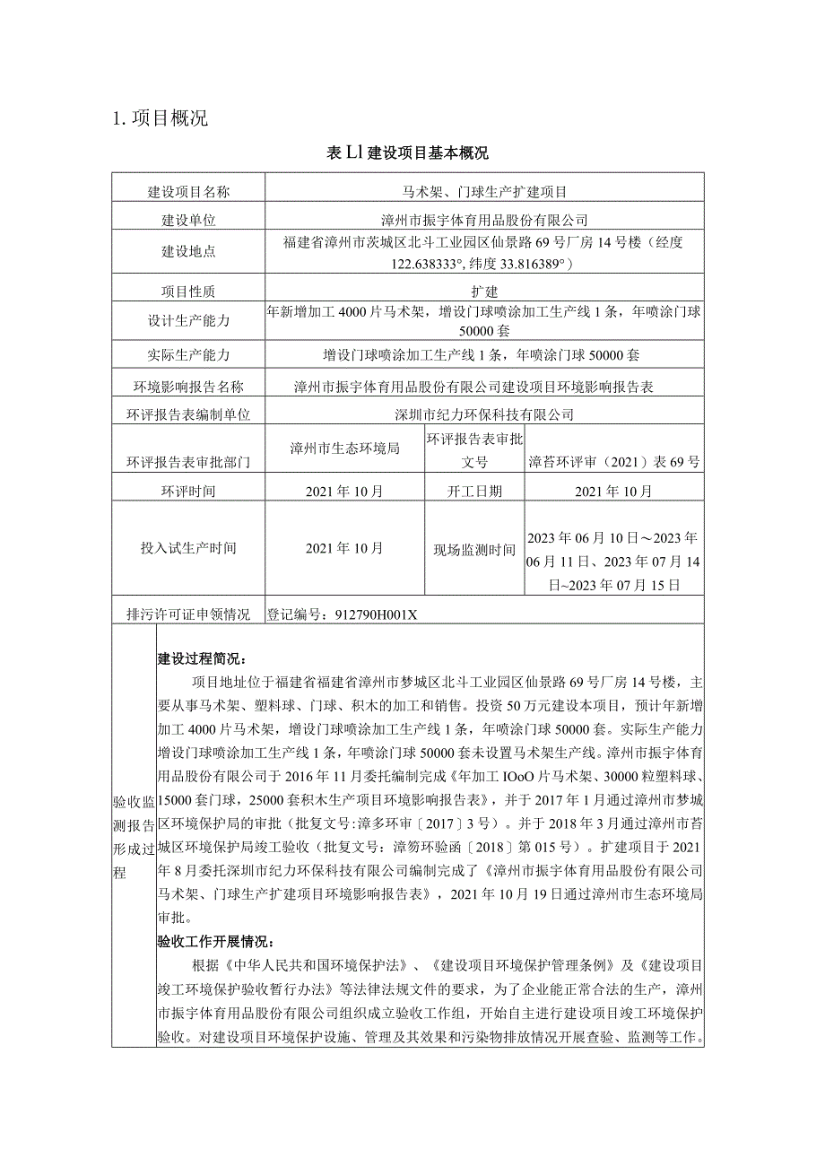 马术架、门球生产扩建项目阶段性竣工环境保护验收监测报告.docx_第3页