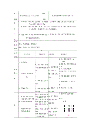 七年级下学期体育少年拳第二套教案.docx