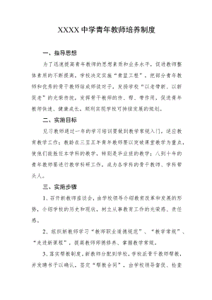 中学青年教师培养制度.docx