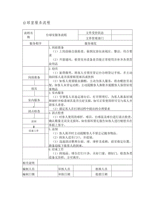 台球室服务流程.docx
