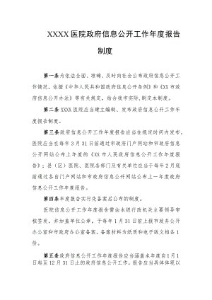 医院政府信息公开工作年度报告制度.docx