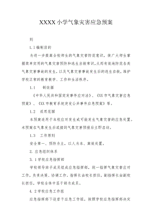 小学气象灾害应急预案.docx