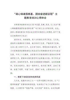 “凝心铸魂强根基、团结奋进新征程”主题教育研讨发言材料三篇合集.docx