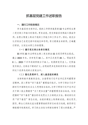 研究生支部书记述职报告.docx