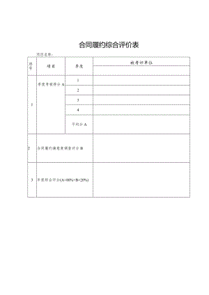 合同履约综合评价表.docx