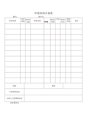 年度培训计划表.docx