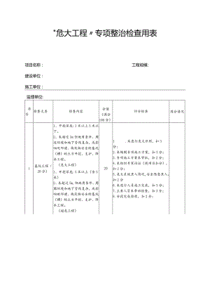 “危大工程”专项整治检查用表.docx