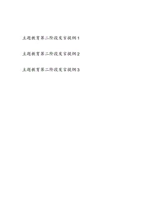 党员干部个人2024年第二阶段学思想强党性重实践建新功发言提纲3篇.docx