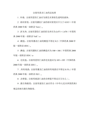 注射用薏苡仁油 药品标准.docx